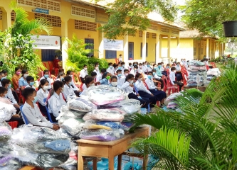 School Year 2021's Scholarship Hand Over Ceremony in Cambodia at Takeo Province